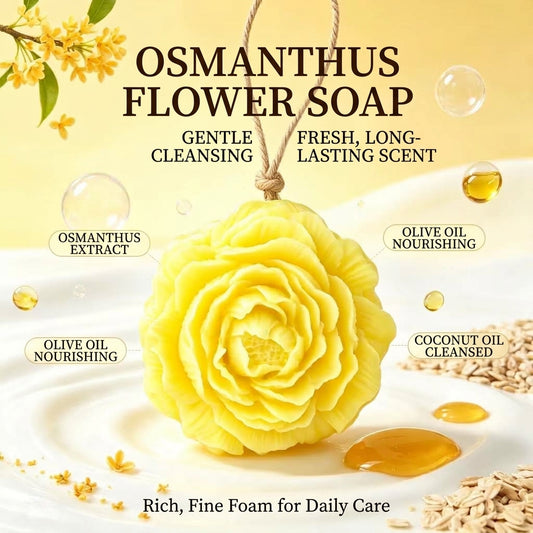 MH08519 Carved Peony Flower Soap (2pcs)