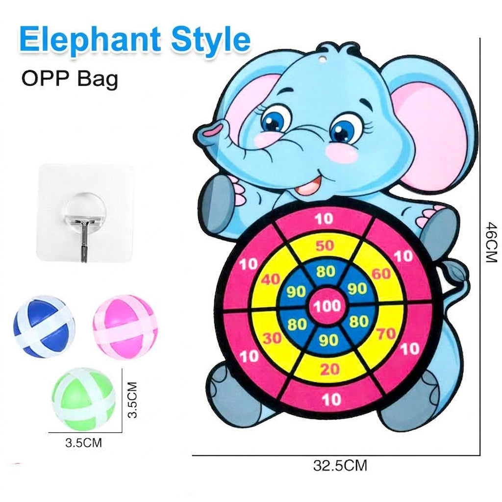 MT08473 Cartoon Animal Sticky Ball Dart Board