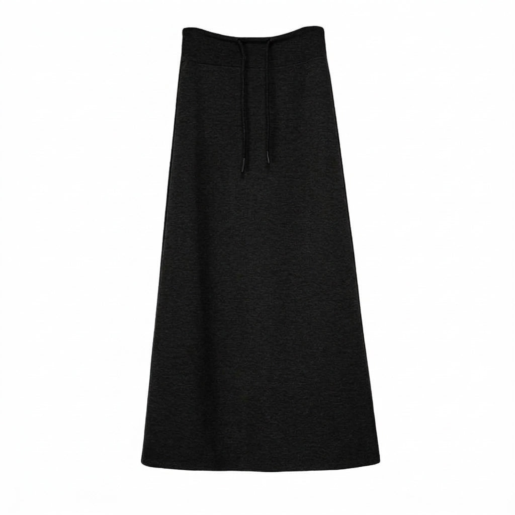 MF08624  Korean Style High Waist Midi Skirt