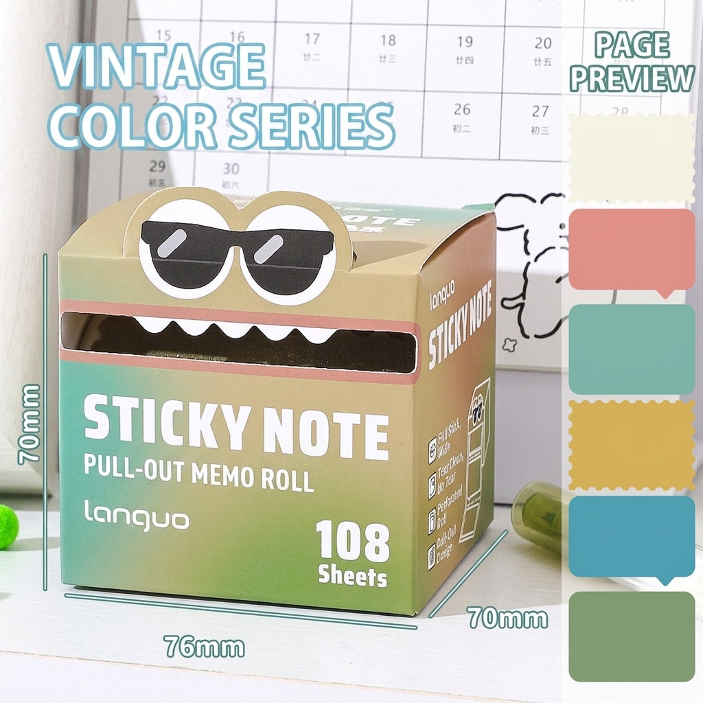 MO08400 Rainbow Sticky Note Roll