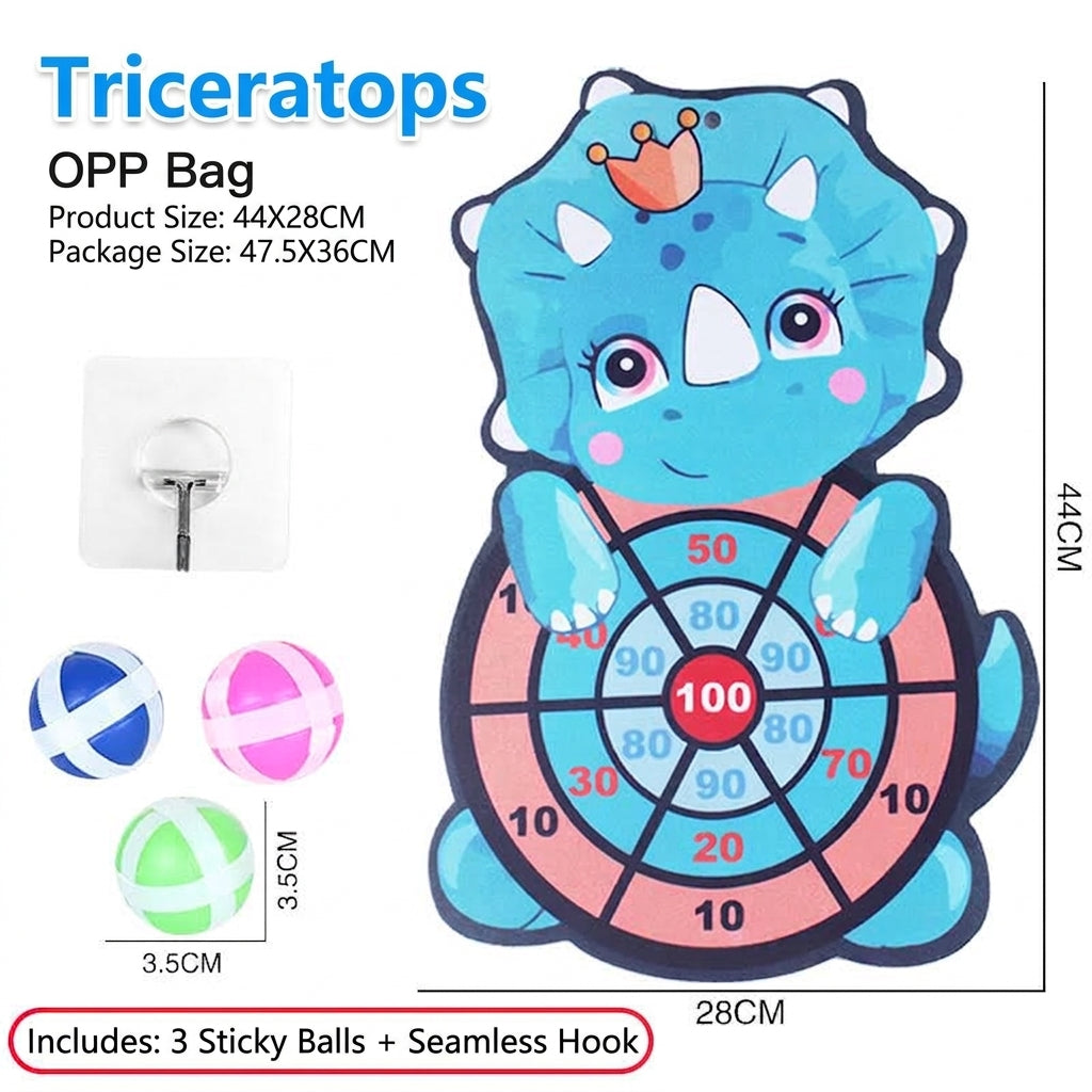 MT08473 Cartoon Animal Sticky Ball Dart Board