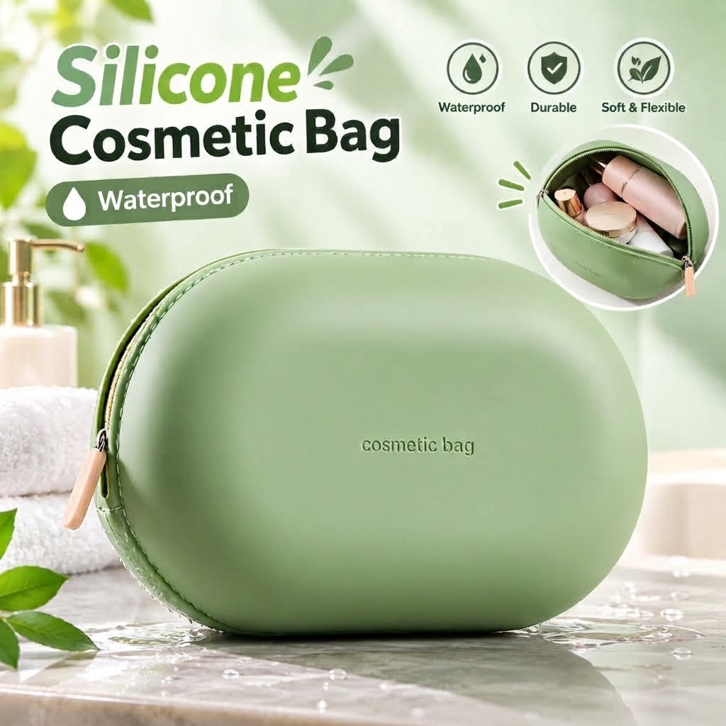 MC08521  Silicone Waterproof Cosmetic Bag