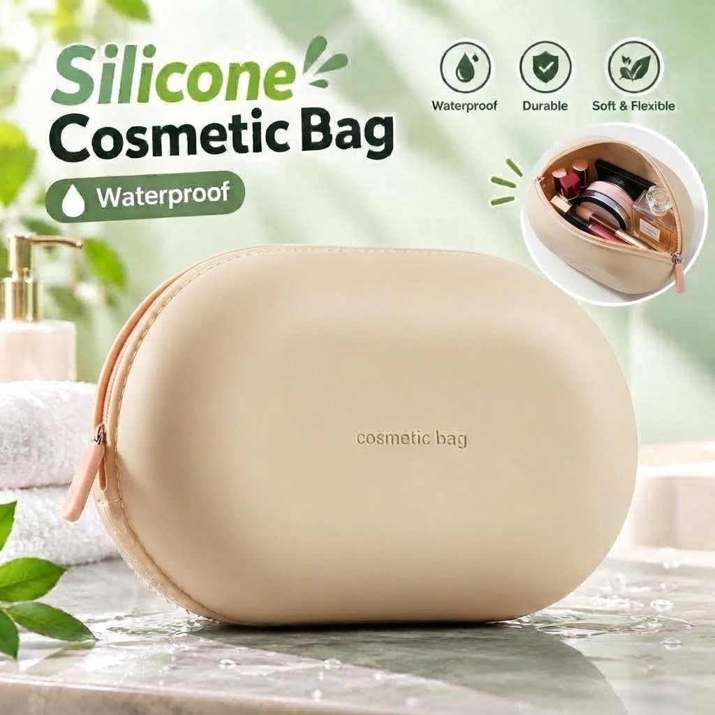 MC08521  Silicone Waterproof Cosmetic Bag