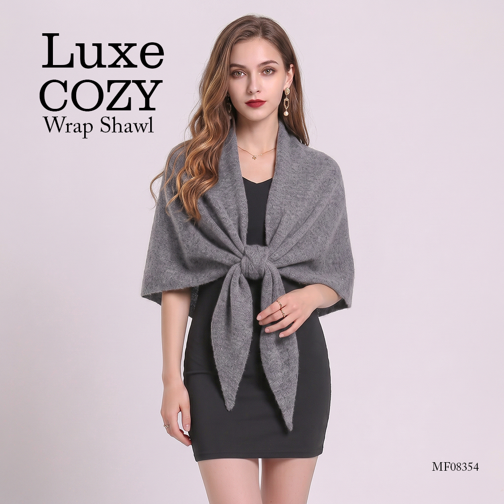 MF08354  Luxe Cozy Wrap Shawl