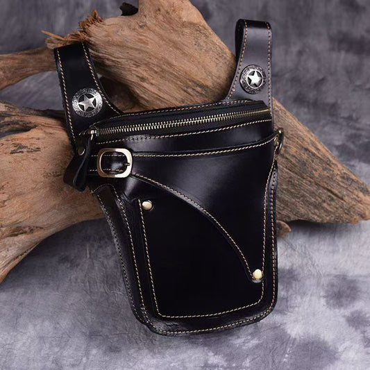 MB08188 Men's Leather Waist Bag