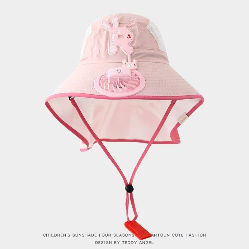 MK08677  Kids Solar Fan Sun Hat