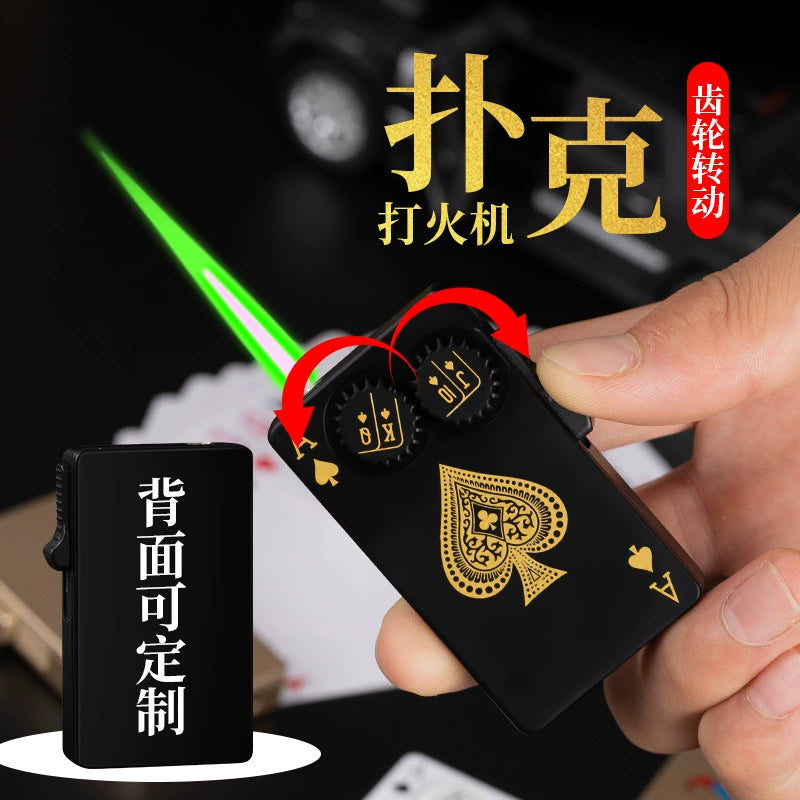 MG50072 Cross Border Gear Rotary Poker Lighter