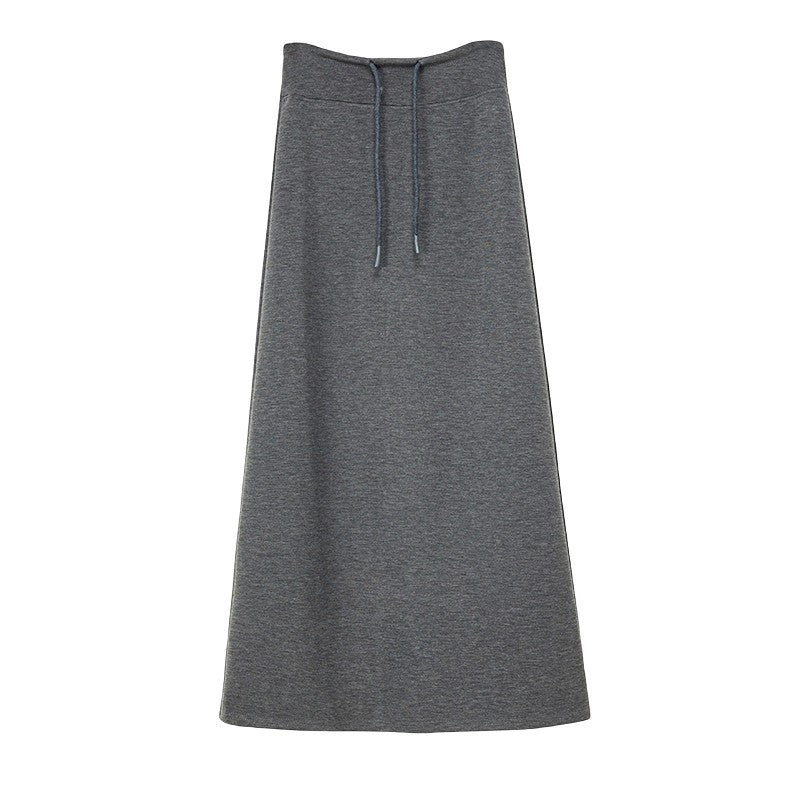 MF08624  Korean Style High Waist Midi Skirt