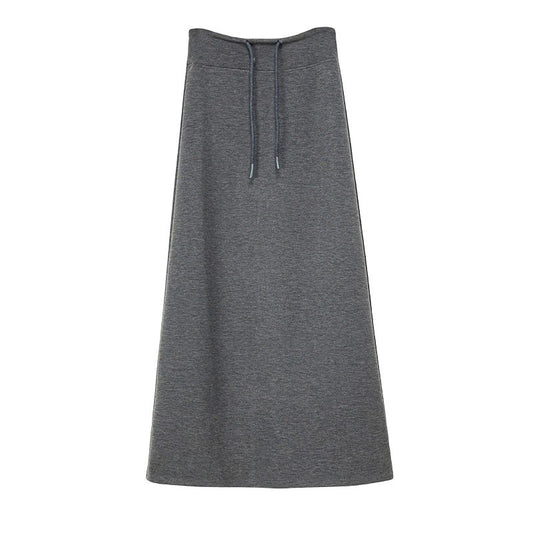 MF08624  Korean Style High Waist Midi Skirt