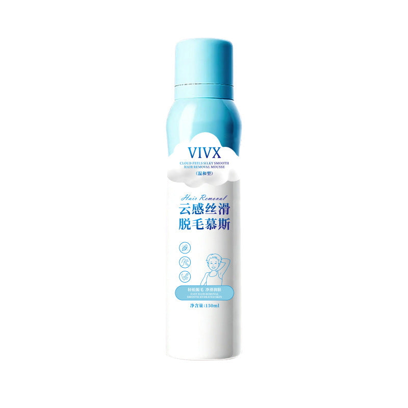 MC50951 VIVX Feather-Soft Hair Removal Mousse Spray gently removes underarm