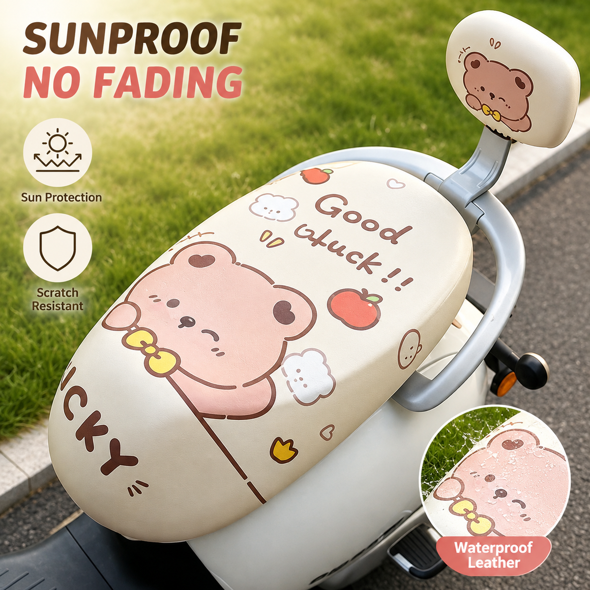 MV08445  Motorcycle / E-Bike Seat Cover