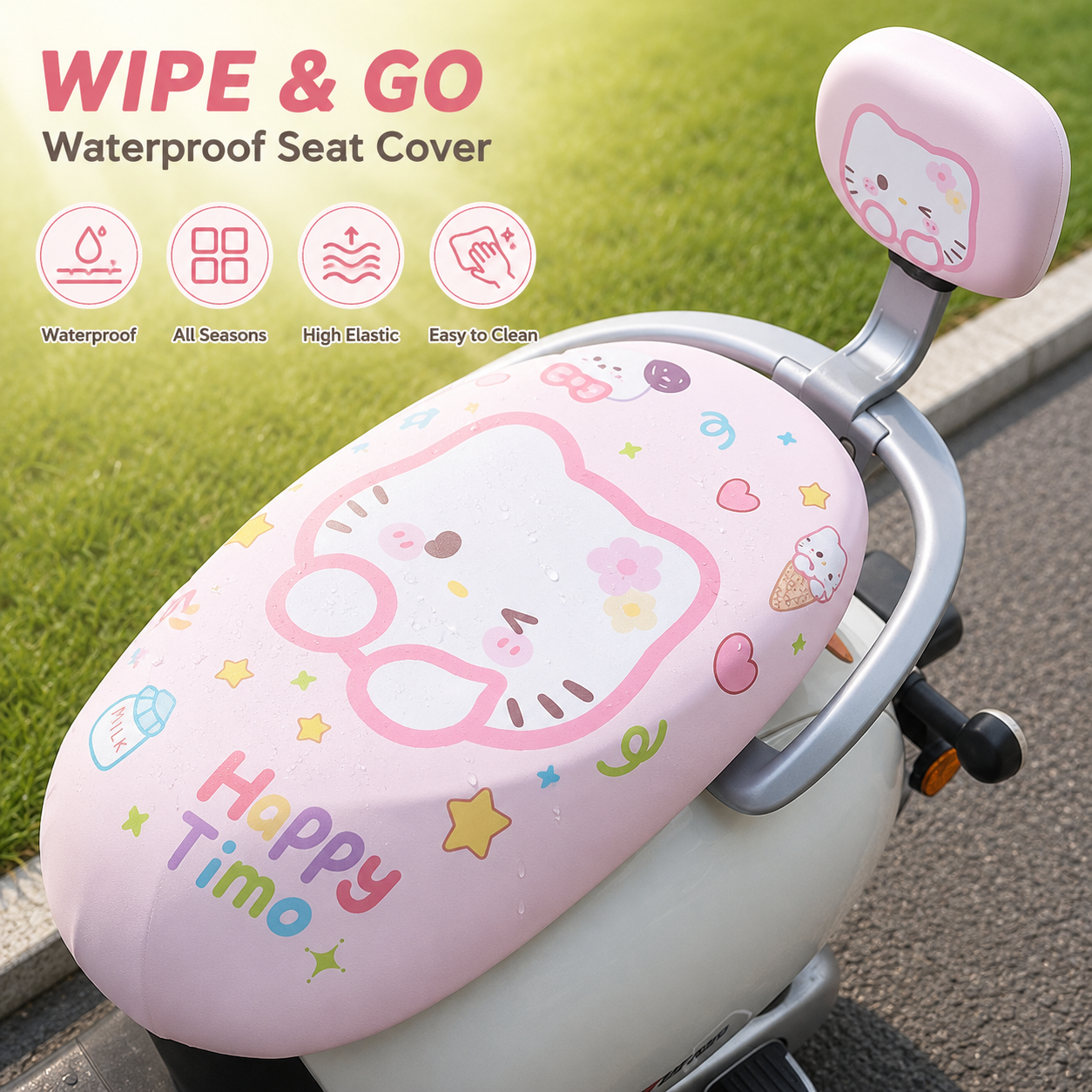 MV08445  Motorcycle / E-Bike Seat Cover