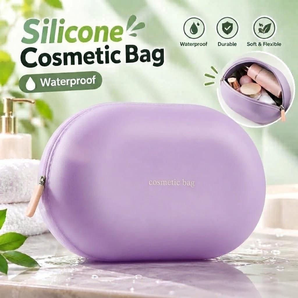 MC08521  Silicone Waterproof Cosmetic Bag