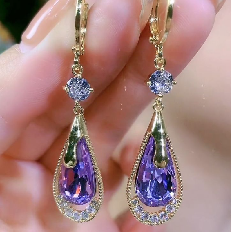 MJ06956 Gemstone diamond Earing