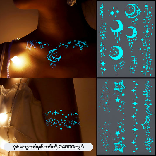 MF07686 Luminous Tattoo Stickers