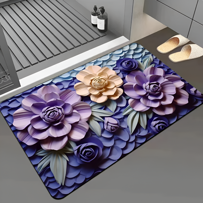MH06740  Flower Non-Slip Mat