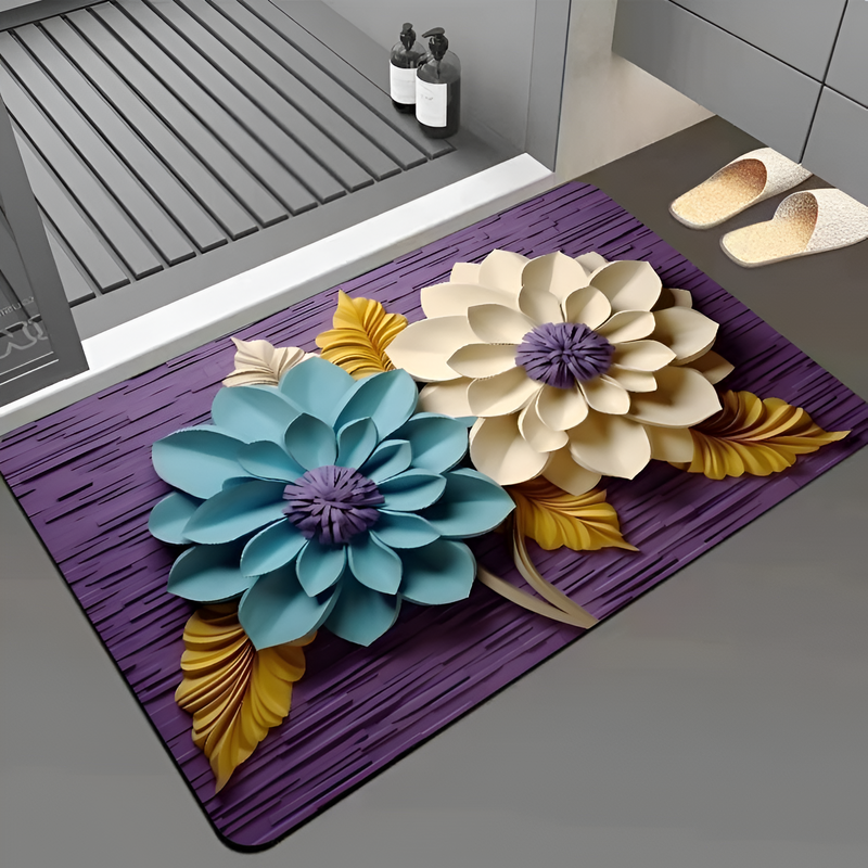 MH06740  Flower Non-Slip Mat