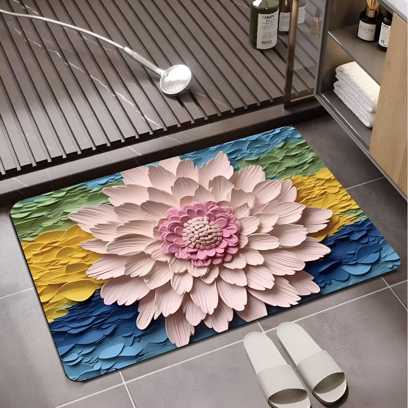MH06740  Flower Non-Slip Mat