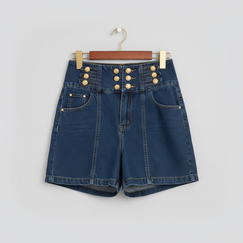 ML07870-Short Jean Pant ( Export Clothing )