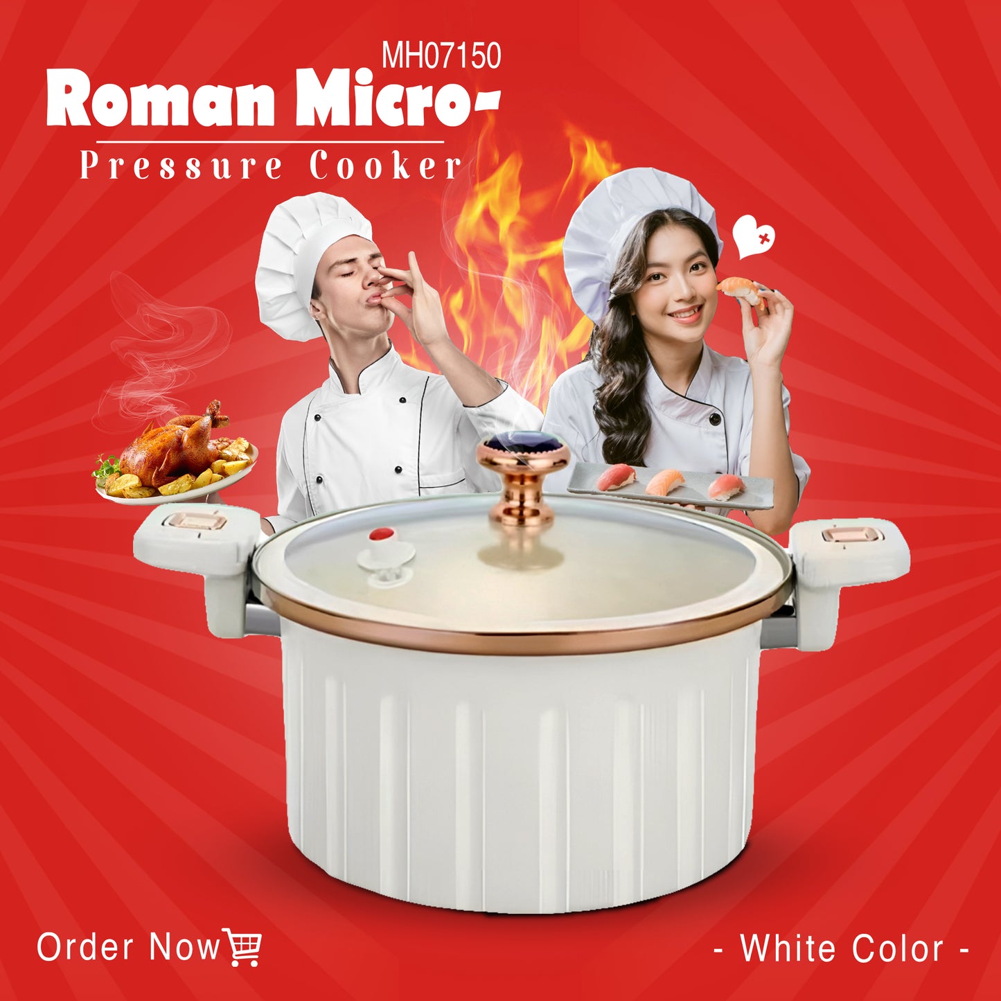MH07150 Roman Micro-Pressure Cooker