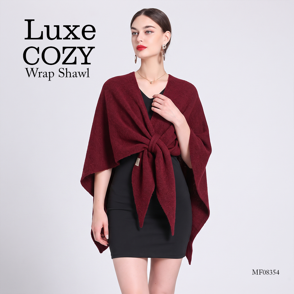 MF08354  Luxe Cozy Wrap Shawl