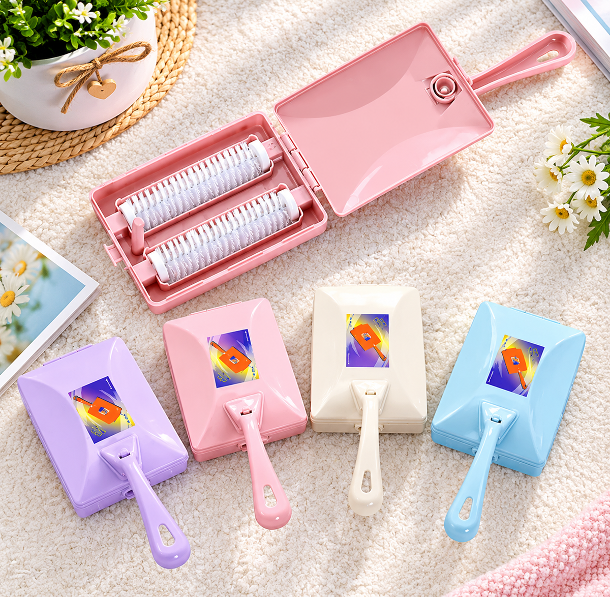 MH08653 Double  Roller Cleaning Brush