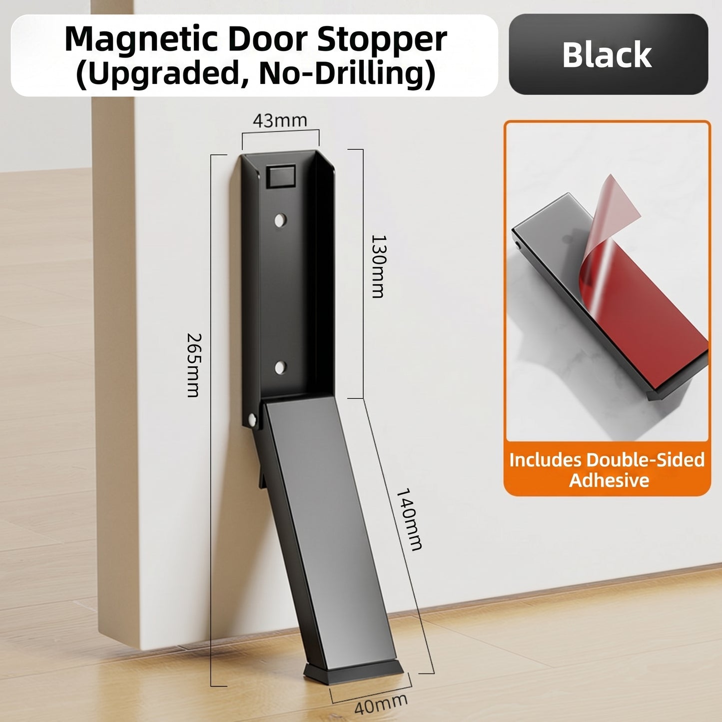 MH08142 Foot-Operated Door Stopper