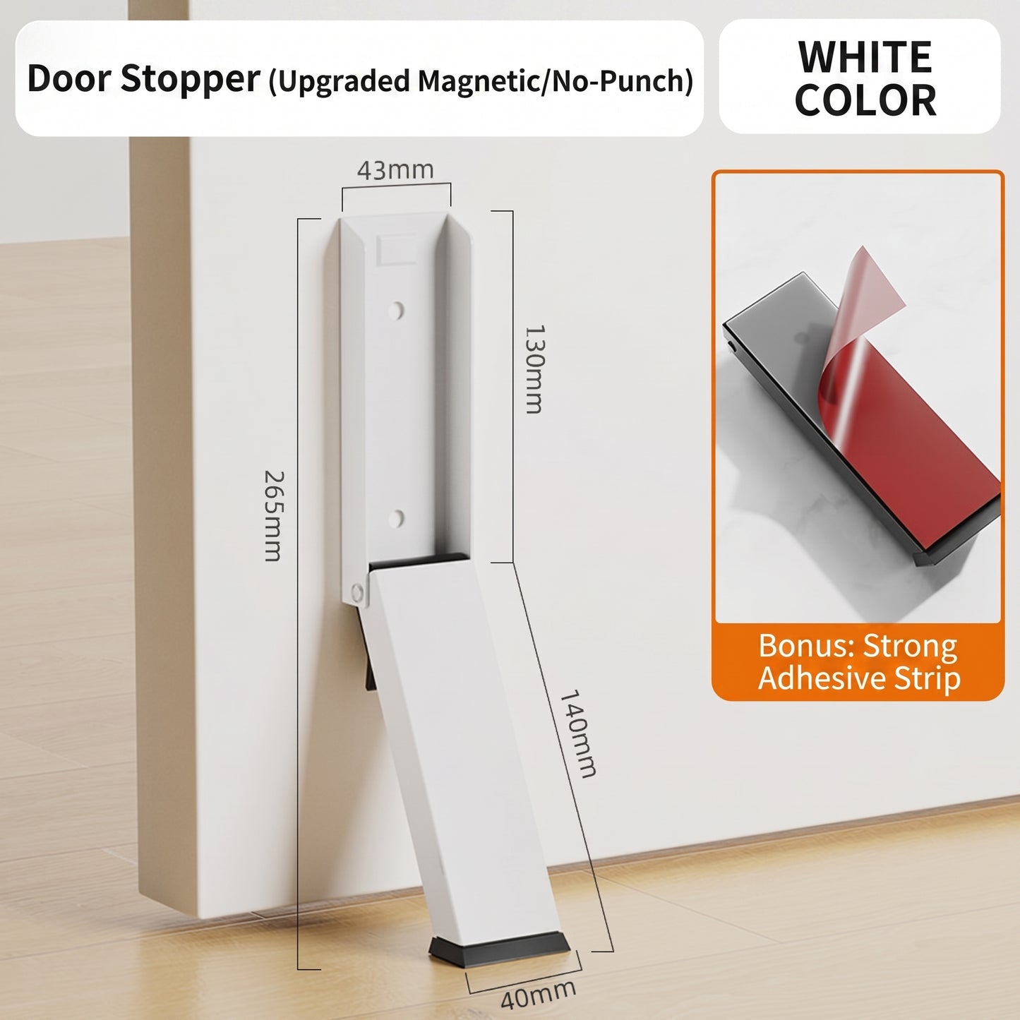 MH08142 Foot-Operated Door Stopper