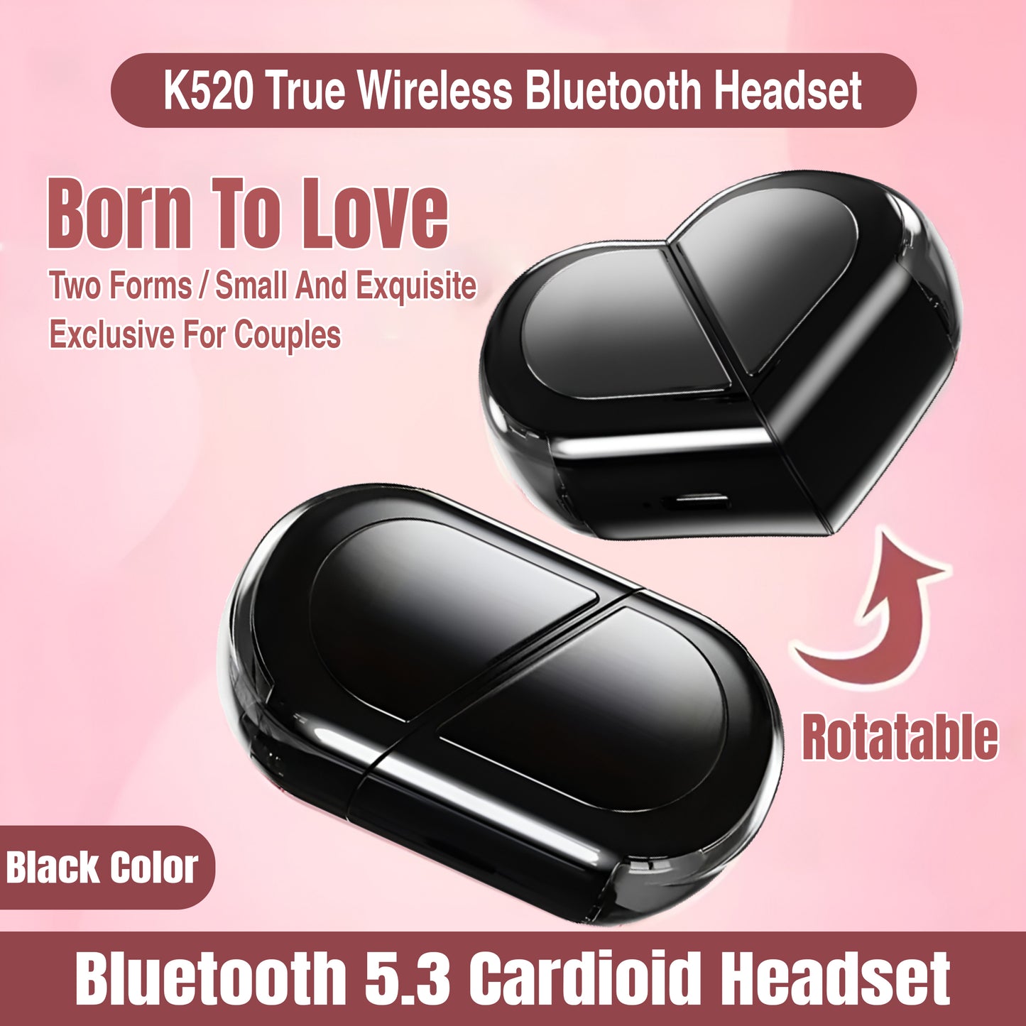 MM07364 Heart-shaped Earphones
