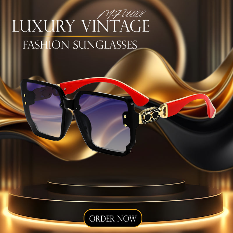 MF06628  Luxury Vintage  Fashion Sunglasses