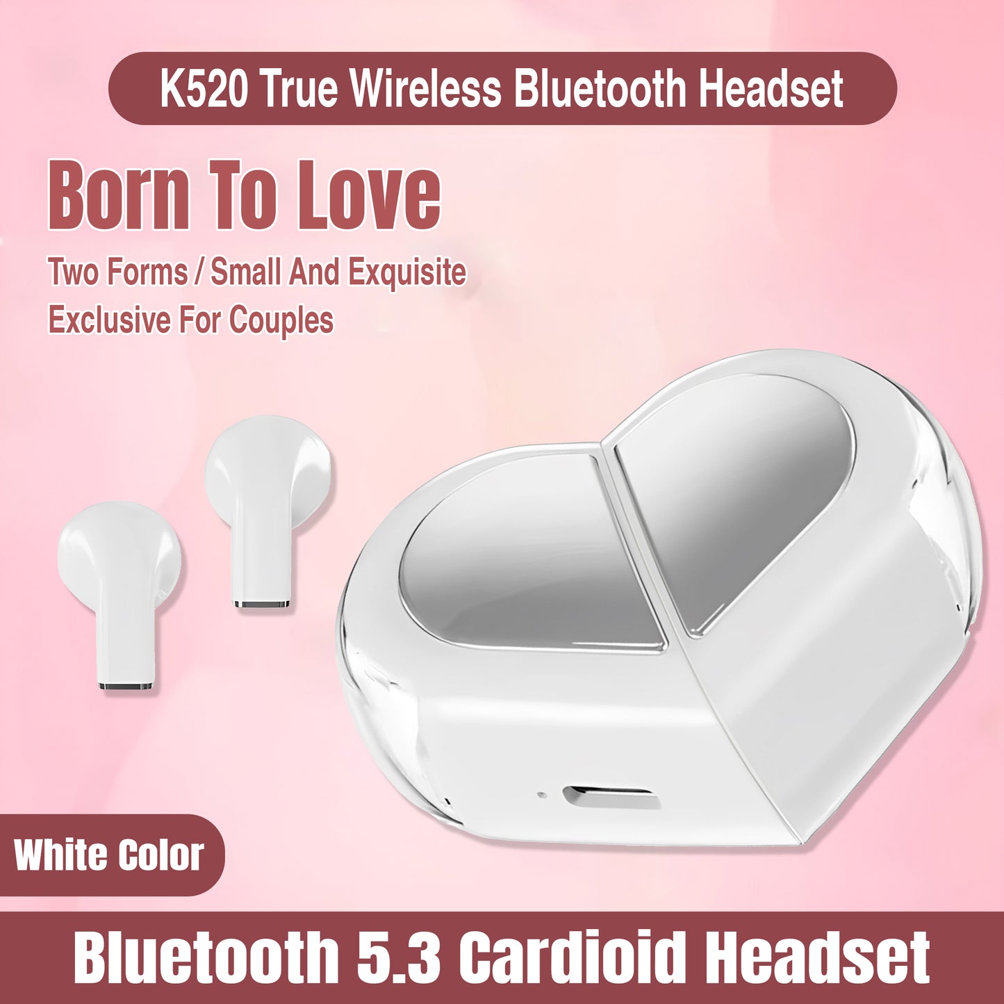 MM07364 Heart-shaped Earphones