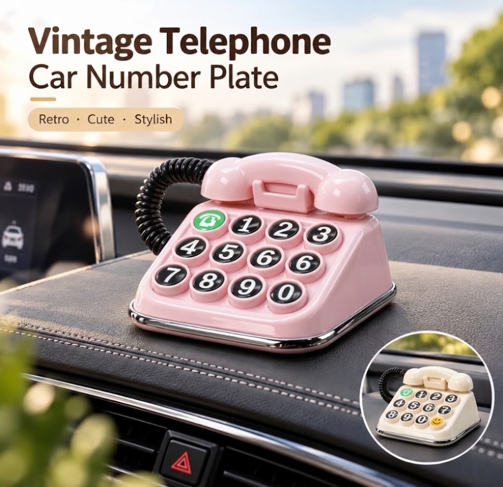 MV08656 Vintage Telephone Car Number Plate
