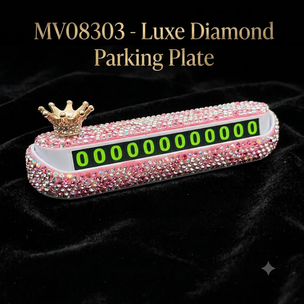 MV08303  Luxe Diamond Parking Plate