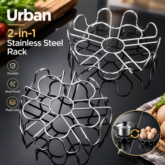 MH08585 2-in-1 Stainless Steel Rack