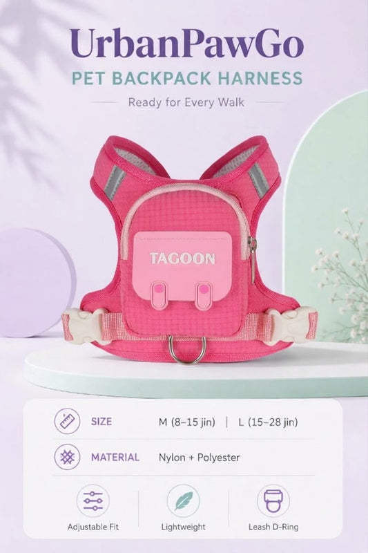 MP08619  PawGo Pet Backpack Harness
