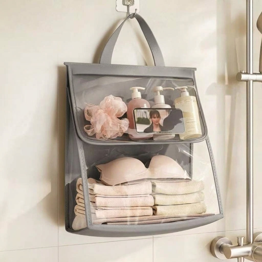 MH08616 Wall Mounted Waterproof Bathroom Storage Bag
