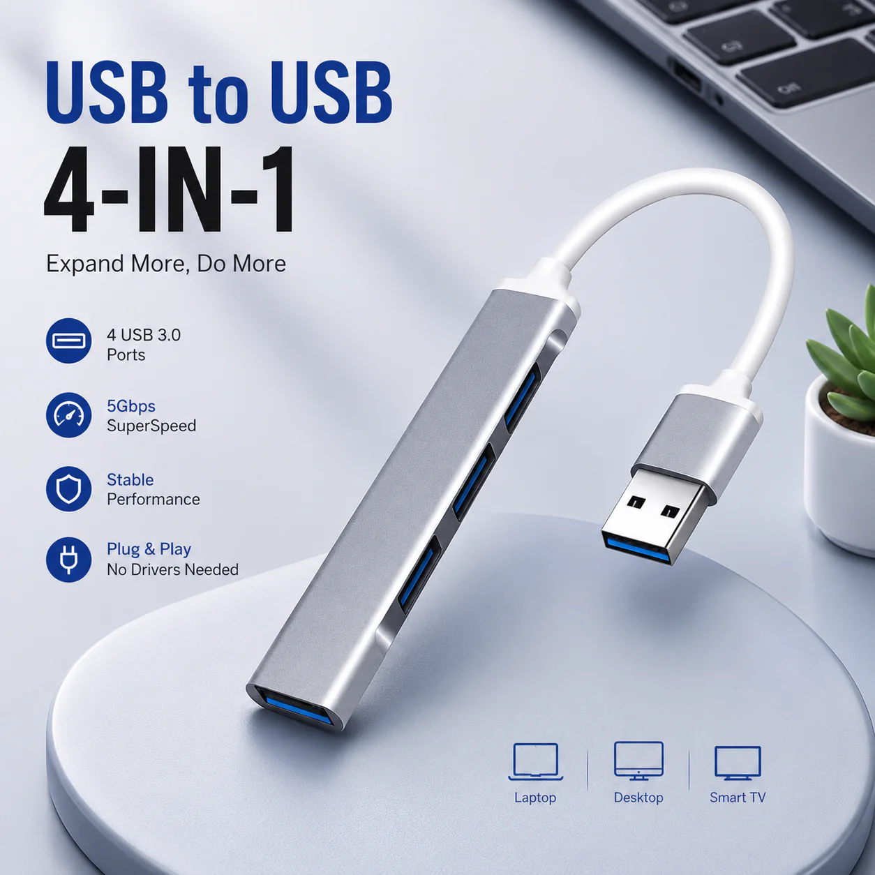 MM08203  4 Port USB Expansion Hub