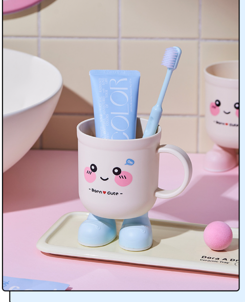 MH08227  Cute Buddy Kids Wash Cup 2Pcs