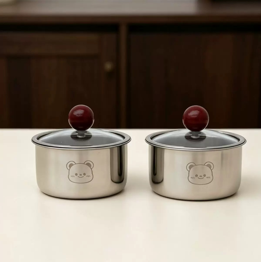 MH08407 Steamed Bowl with Lid (2Pcs)