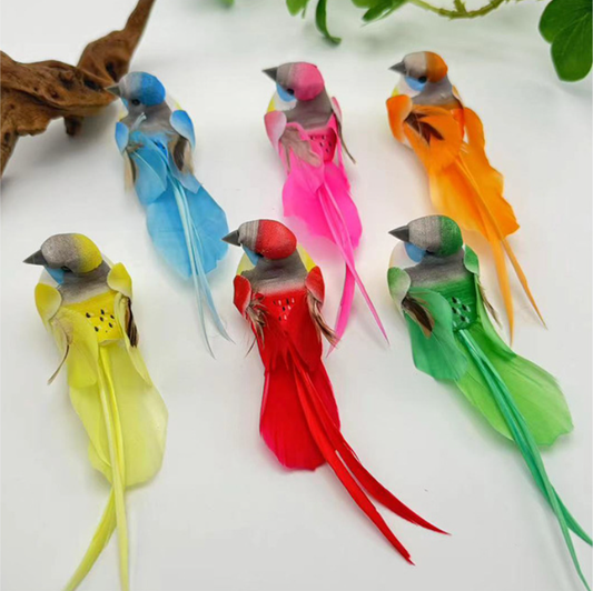 MH08629 Simulated Feather Bird(4Pcs)