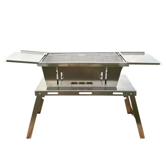 MH51000  Thickened 304 stainless steel barbecue grill, portable all-in-one folding